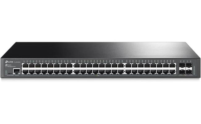 TP-Link TL-SG5452X | 48 Port Gigabit Switch, 4 x 10GE SFP+ Slots | L2+ Smart Managed | Omada SDN Integrated | IPv6 | Static Routing | Support QoS, IGMP & LAG | 5 Year Manufacturer Warranty